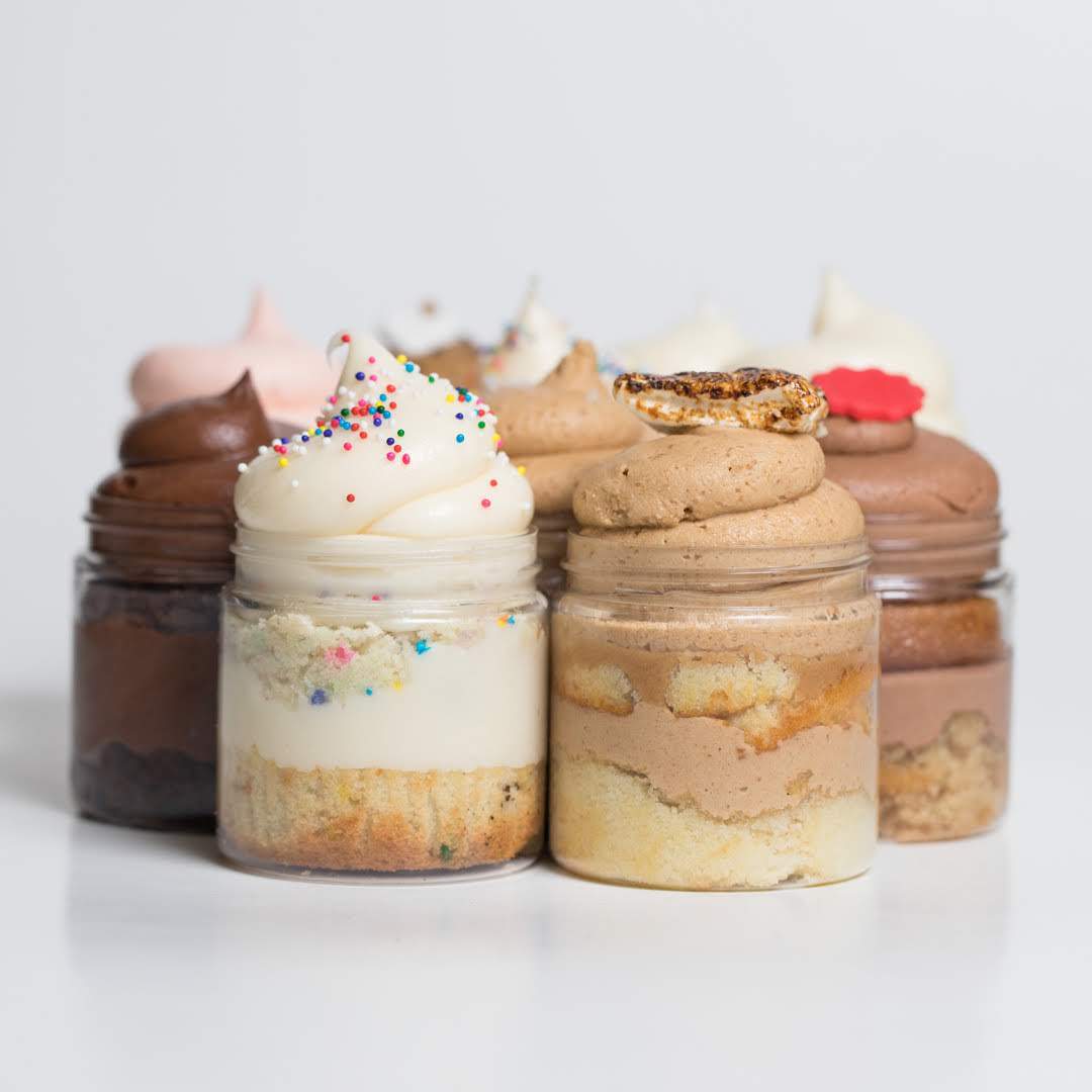 LA's Top Sellers Cupcake Jars Set of 4 - Dreamy Creations Cupcakes
