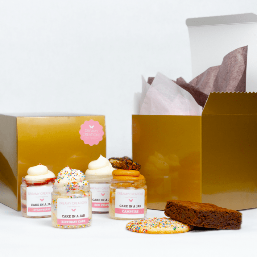 The Happiness Sampler Gift Box - Dreamy Creations Cupcakes