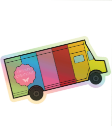 Rainbow  Truck Sticker