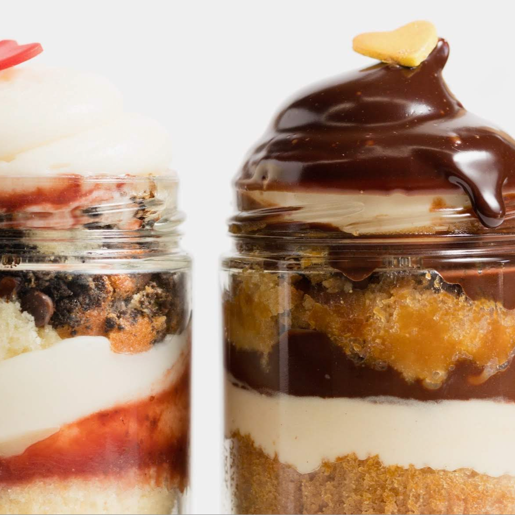 Cupcakes in a jar layers